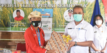 Penutupan kegiatan Sekolah Lapangan Iklim (SLI) dari BMKG, Operasional Provinsi Kalimantan Barat Tahun 2021, di Desa Kebong Kecamatan Kelam Permai. (Istimewa)