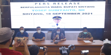 Keterangan foro: Pers rilis Pemkab Sintang tekait meninggalnya Wakil Bupati Sintang, Yosef Sudiyanto. (Istimewa)