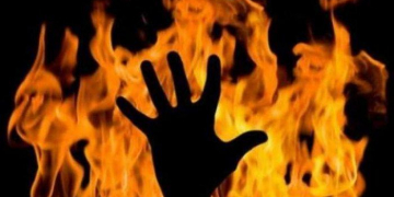 Korban terbakar. (Ilustrasi/Istimewa)