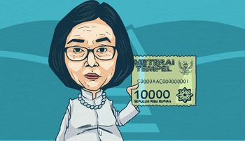 Keterangan foto: Kementerian Keuangan RI resmi meluncurkan meterai elektronik (e-meterai) Rp 10.000 secara virtual, pada Jumat 1 Oktober 2021. (IlustrasilCNBCIndonesia.com/Istimewa)