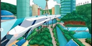 Ilustrasi Ibu Kota Baru (IKN). Foto: Okezone.com/Instagram.