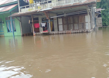 Banjir merendam sejumlah daerah di Kabupaten Sanggau. Foto: Ist