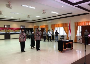 Serah Terima Jabatan Waka Polres Melawi. Foto: Humas Polres