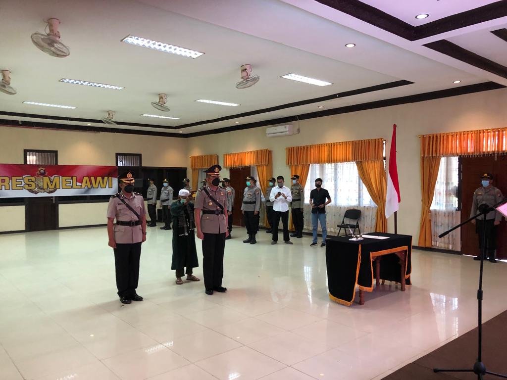 Serah Terima Jabatan Waka Polres Melawi. Foto: Humas Polres