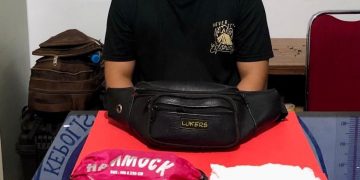 Tersangka dan barang bukti sudah diamankan di Polres Sanggau. Foto: Satuan Narkoba Polres Sanggau