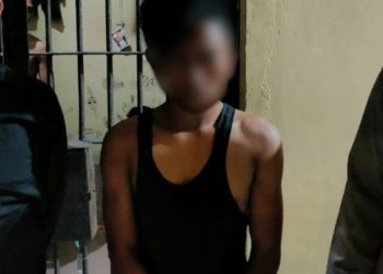 IM (22) warga Tanjung Hilir, Pontianak Timur diringkus polisi. Fto: Ist