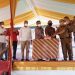 Wakil Bupati Sanggau, Yohanes Ontot mendampingi Gubernur Kalbar, Sutarmidji meresmikan listrik di delapan desa di Kecamatan Meliau. Foto: Diskominfo Sanggau