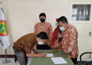 Pelantikan pengurus PPNI Kabupaten Sanggau Periode 2021-2026. Foto: Ist
