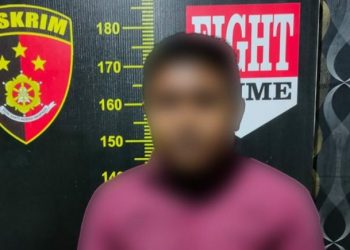 Inilah RE. Pelaku pemerkosa adik kandun di Kabupaten Kubu Raya. Foto: Satuan Reskrim Polres Kubu Raya