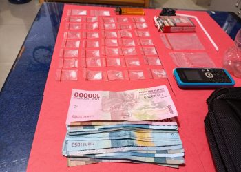 Barang Bukti yang berhasil diamankan Sat Narkoba Polres Sanggau. Foto: Polisi for Equator Online