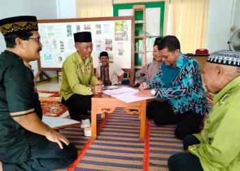 Berita Acara penyerahan aset PHBI Sanggau dari pengurus lama kepada pengurus baru, Sabtu (21/5/2022). Foto: Ist