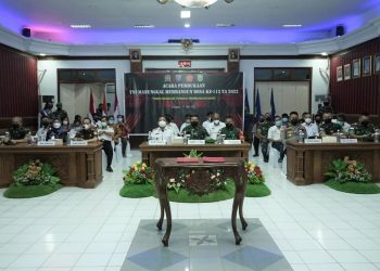 Pembukaan TMMD ke 113 Kabupaten Sanggau digelar di Ruang Musyawarah Kantor Bupati Sanggau. Foto: Ist