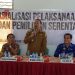 Foto----Wakil Bupati Sanggqu, Yohanes Ontot membuka sosialisasi pelaksanaan Pemilu dan Pemilihan Serentak 2022, Kamis (06/10/2022)--Diskominfo Sanggau