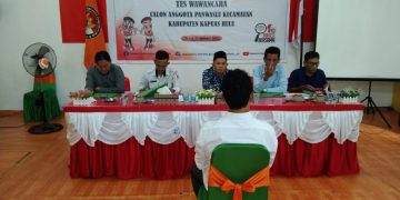 Cari SDM Berkualitas, Bawaslu Kapuas Hulu Lakukan Tes Wawancara Calon Panwaslu Kecamatan