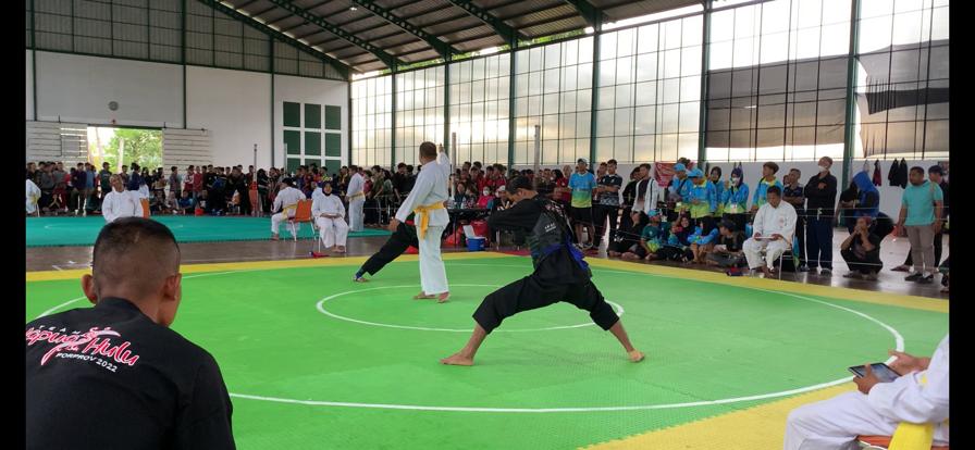 Atlet Silat Kapuas Hulu saat berlaga di Porprov Kalbar 2022 