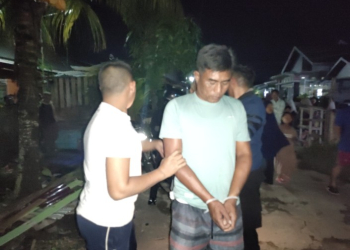 Salah satu pelaku yang diamankan Sat Narkoba Kubur Raya