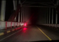 Foto---Kondisi Jembatan Tayan ketika malam hari yang sangat minim penerangan---ist