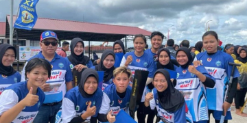 Tim Dayung Putri yang sudah meraih emas