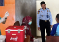 WBP Putussibau saat menjalani suntik vaksin Covid-19