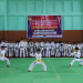 Karateka Inkanas Kapuas Hulu Ranting Putussibau Utara saat menunjukkan keahliannya di Kejuaraan Inkanas Kapuas Hulu