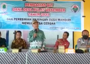Launching pelayanan berbasis digital berupa Anjungan Desa Mandiri menuju desa cerdas di Desa Jongkong Kiri