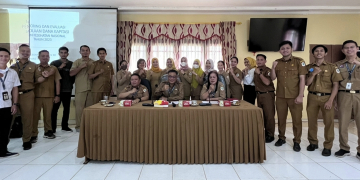 Pertemuan Dinkes Kapuas Hulu dengan 23 Bendahara Puskesmas se Kapuas Hulu membahas evaluasi dana JKN 2022