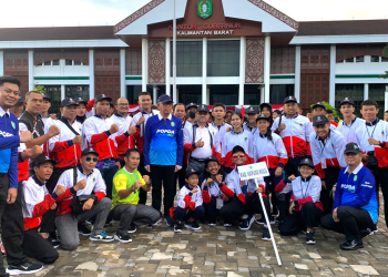 Tim Kontingen Kabupaten Kapuas Hulu yang mengikuti Popda Kalbar