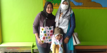 Ghaida siswa TK Aisyah saat berada di sekolah