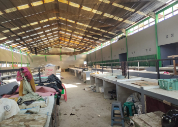 Kondisi bangunan pasar Dogom Permai saat ini