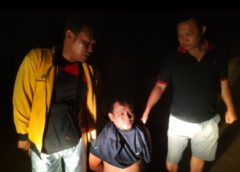 Pelaku pembunuhan warga Lampung Tengah yang berhasil ditangkap di Kapuas Hulu