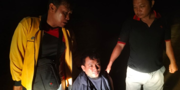 Pelaku pembunuhan warga Lampung Tengah yang berhasil ditangkap di Kapuas Hulu