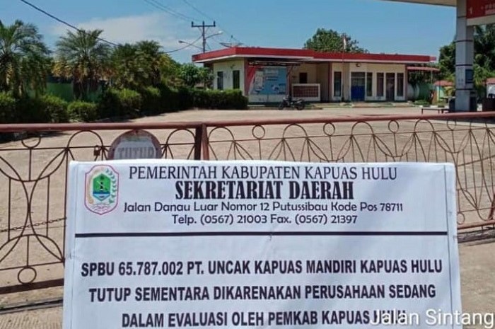 SPBU PT UKM hingga hari ini masih ditutup