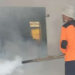 Foto---Fogging yang dilakukan petugas ketika ditemukan kasus DBD