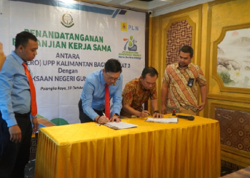 Teken MoU, PLN dan Kejaksaan Negeri Kabupaten Gunung Mas Komit Kerja Sama untuk Kalimantan Terang