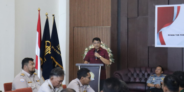 Kantor Imigrasi Kelas III TPI Putussibau menggelar Rapat Tim Pengawasan Orang Asing (Timpora) di Kecamatan Badau