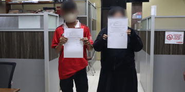 Sepasang bukan suami istri yang terjaring operasi pekat