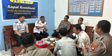 Rapat koordinasi forum lalu lintas dan angkutan jalan yang dilakukan Polres Kapuas Hulu
