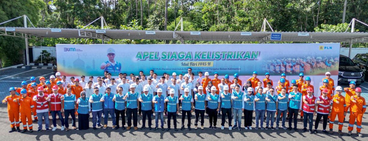 Personil Siaga Kelistrikan PLN UIP3B Kalimantan siap mengawal keandalan kelistrikan sistem Kalimantan. Foto: PLN