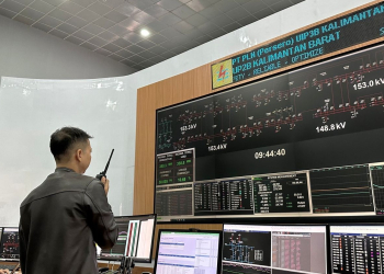 Petugas PLN mengontrol beban listrik untuk wilayah Kalimantan Barat. Foto: PLN UIP3B Kalimantan