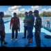 Dinas Perhubungan Kapuas Hulu bersama Kecamatan Silat Hilir saat mengecek dermaga dan kapal feri pengadaan 2019 yang hanyut