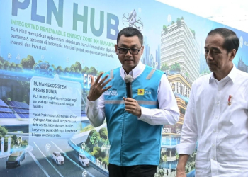 Presiden Jokowi Tandai Pembangunan PLN Hub, Pusat Ekosistem Transisi Energi dan Layanan Digital di Jantung IKN