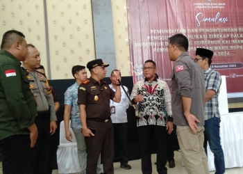 KPU Sanggau Gelar Simulasi Pemungutan dan Penghitungan Suara serta Penggunaan Aplikasi SIREKAP