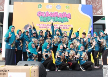 TP PKK Kalbar Gelar Olahraga Bersama Sebagai Rangkaian Acara Peringatan Hari Ibu