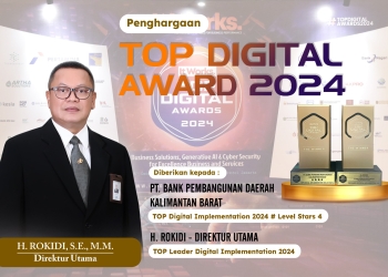 Bank Kalbar Tutup Tahun 2024 dengan Dua Penghargaan Bergengsi Nasional