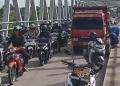 Truk Mogok di Jembatan Kapuas 2, Lalu Lintas Lumpuh Dua Jam