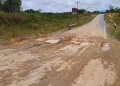 Baru Dibangun PT Adhi Karya, Jalan Nasional di Perbatasan Kapuas Hulu Sudah Rusak