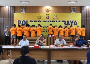 Tujuh Pengedar Sabu Diamankan Polres Kubu Raya, 2 Diantaranya Residivis