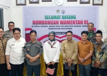 BPPSDMP Sebut Koperasi Merah Putih Desa Sungai Awan Kiri Patut Jadi Contoh