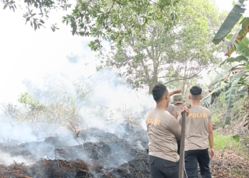 Karhutla Belum Usai, Polres Kubu Raya dan Tim Gabungan Masih Berjuang di Garis Depan