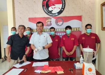 Polresta Pontianak Musnahkan 36,17 Gram Sabu, Proses Enam Tersangka